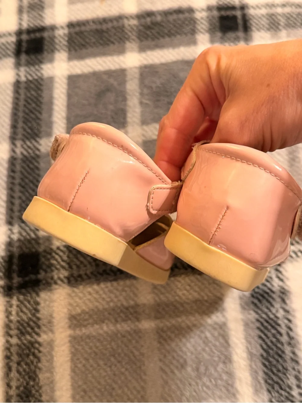 The Children's Place Pink T-Strap Baby Walker Sandals